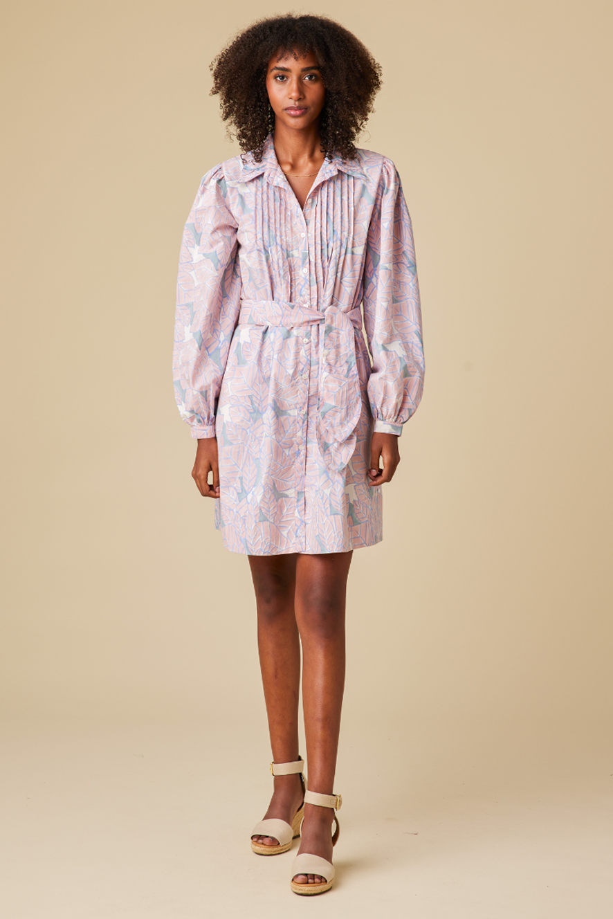 ワンピース Volume Sleeve Cotton Jersey Dress Solana Allways Dress - 15% Off First Order – RIHLA