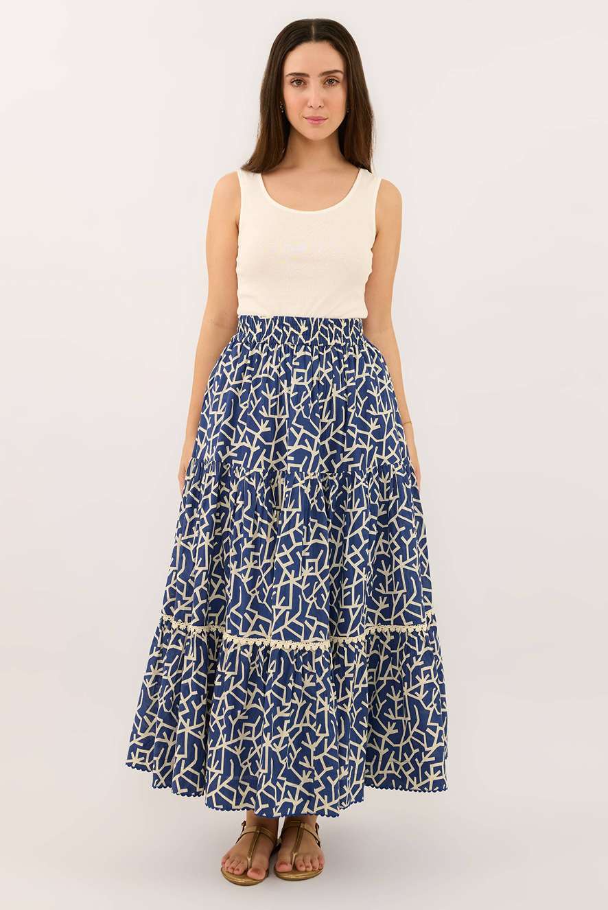 Alia Skirt in Aegean