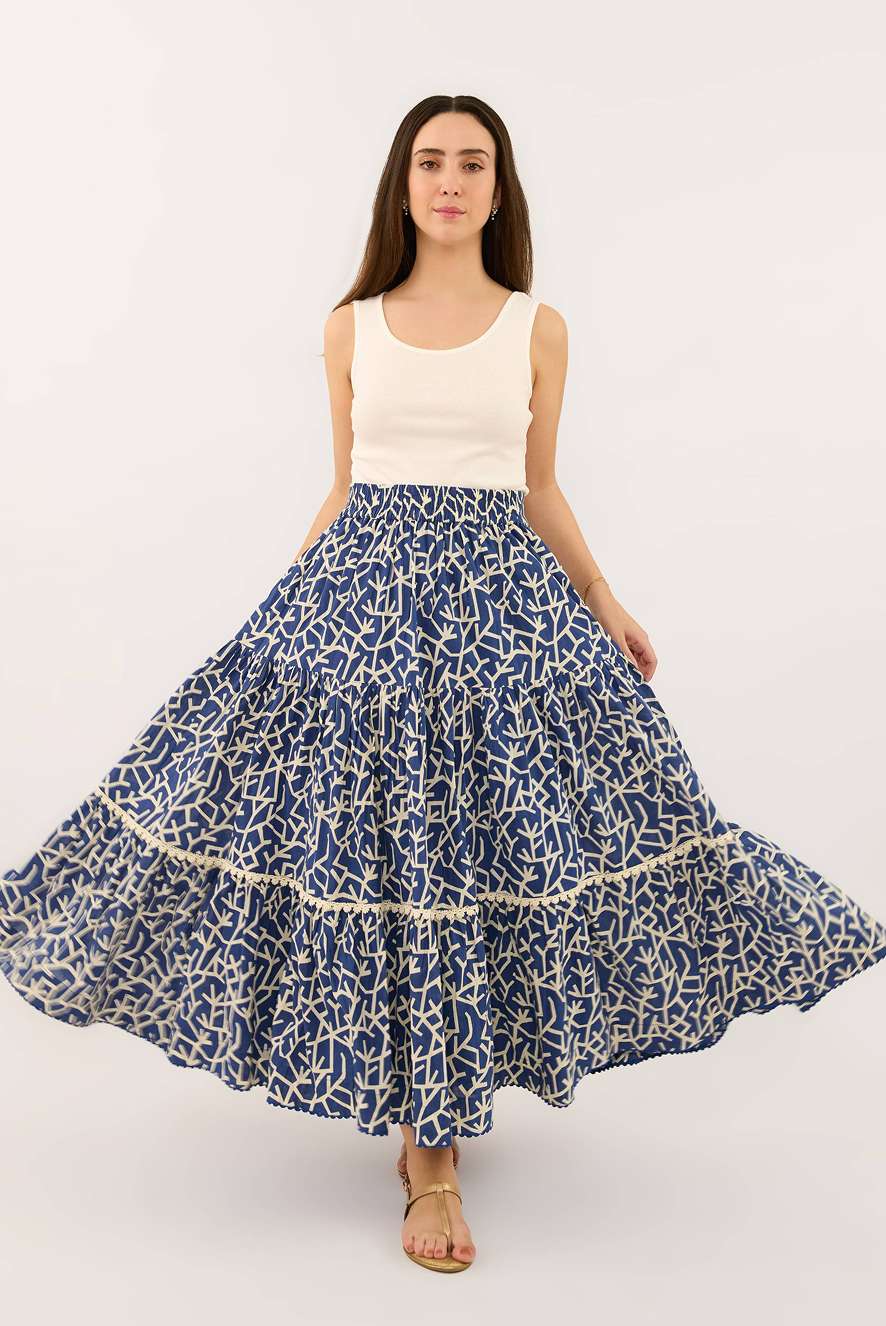 Alia Skirt in Aegean
