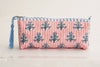 Block Print Quilted Makeup Bag