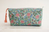 Block Print Quilted Makeup Bag